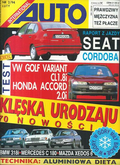 Auto International numer 2/1994 okładka